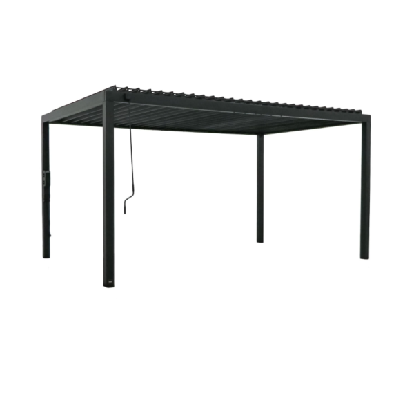 Lemyde Sarasota 16'x10' Galvanized Steel Louvered Pergola