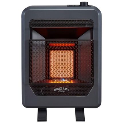 Lemyde Natural Gas Vent Free Infrared Gas Space Heater With Base Feet – 10,000 BTU, T-Stat Control – Model# B10TNIR-B