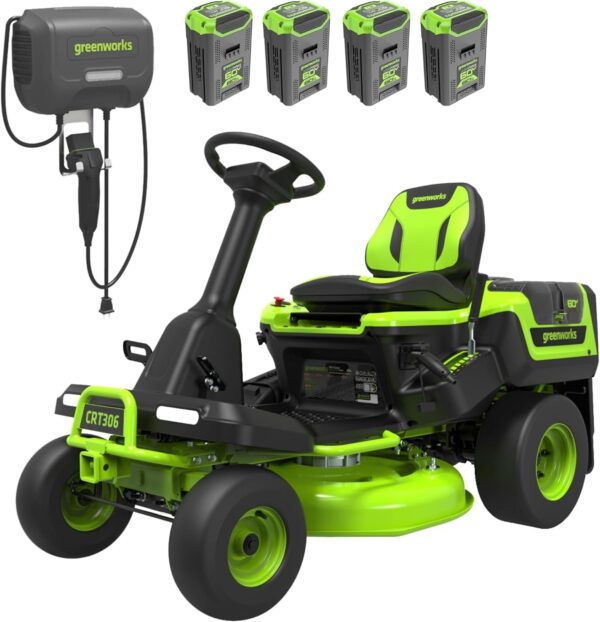Lemyde 60V 30” CrossoverT Riding Lawn Tractor with 8.0 Ah